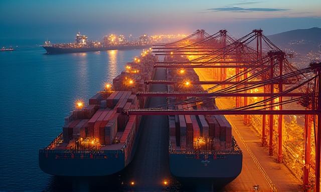 Large scale mining logistics and supply chain port